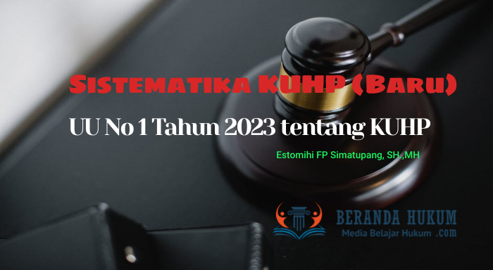 Sistematika KUHP Baru